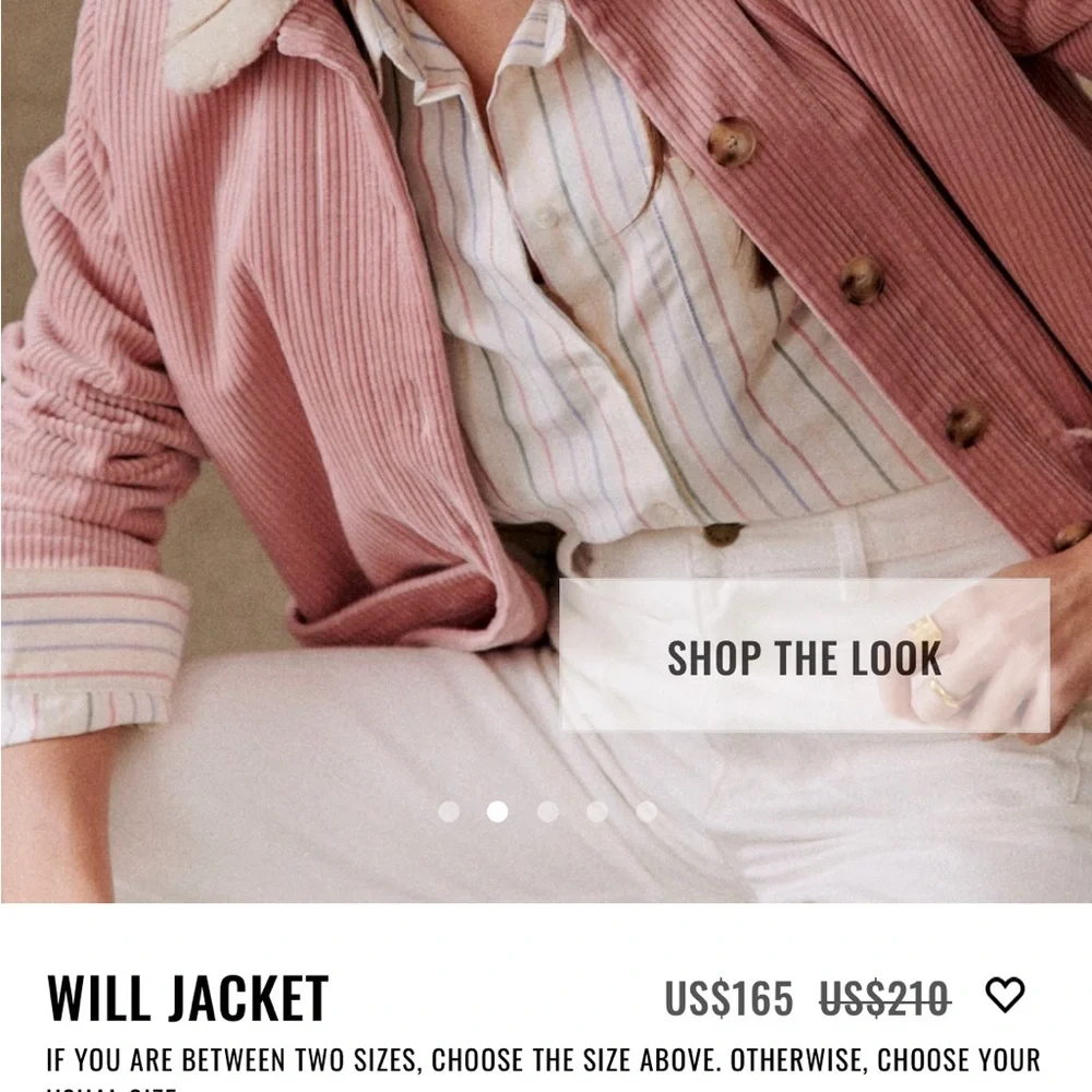 Sezane Will Jacket in Rosewood - Picture 4 of 6